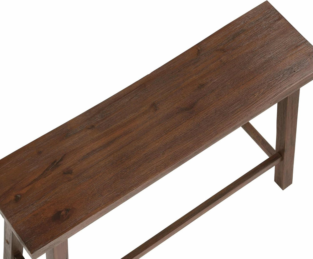 Boraam Sonoma Backless Bench - Chestnut Wire-Brush