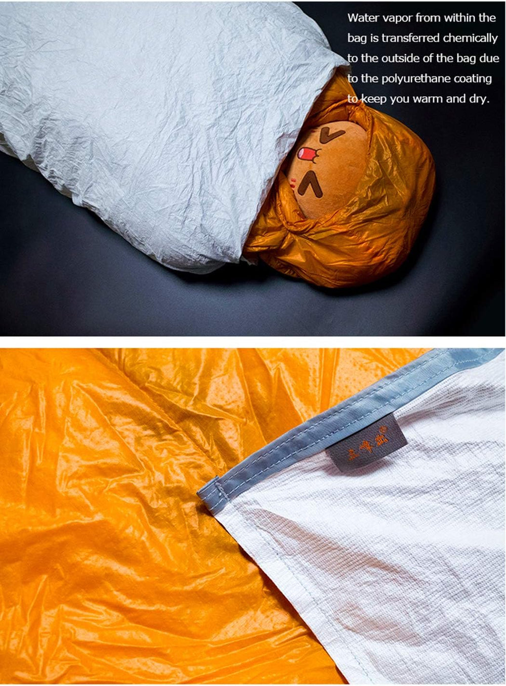 Sleeping Bag Liner, 3F UL GEAR Tyvek Sleeping Bag Cover Liner Waterproof Bivy...