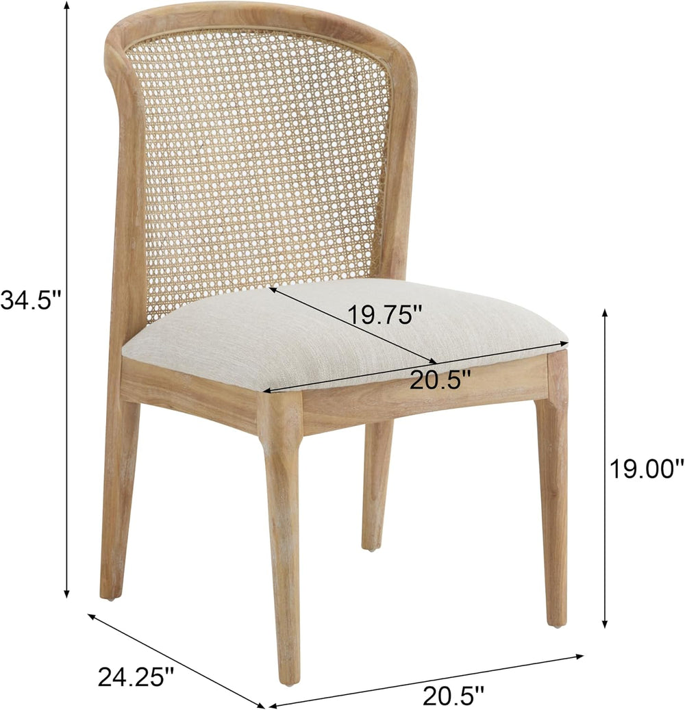 Christopher Knight Home Lilia Dining Chairs Set of 2, Modern Dining Chair wit...