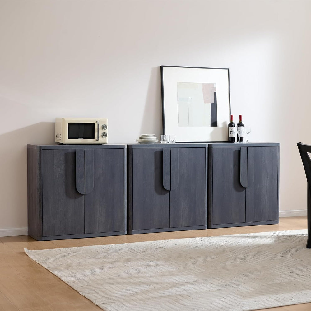 93.42'' Sideboard Buffet Cabinet W/Storage, Modern Accent Cabinets W/...
