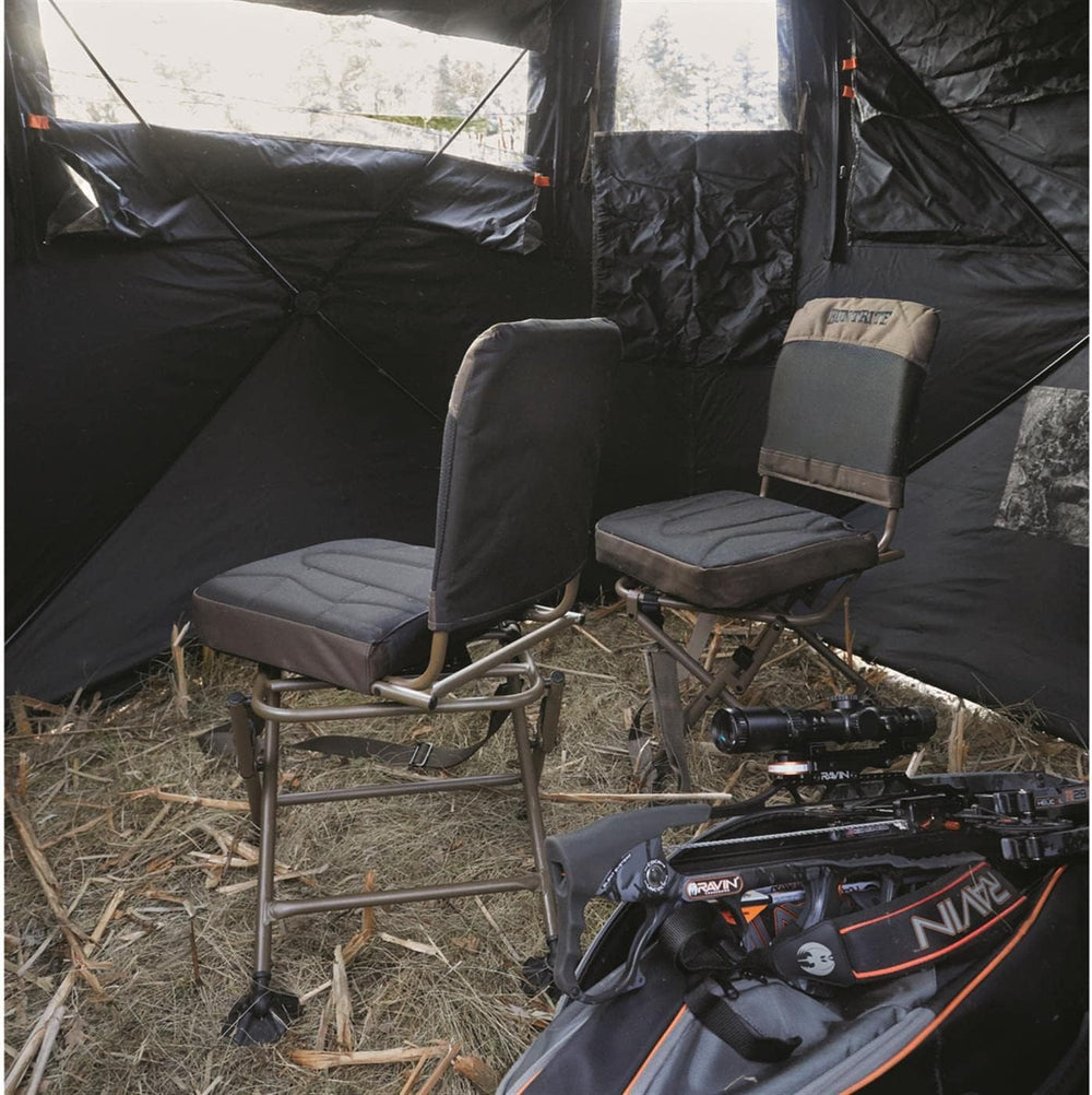 Guide Gear Huntrite 360 Swivel Hunting Blind Chair, 300 Pound Capacity, Foldi...