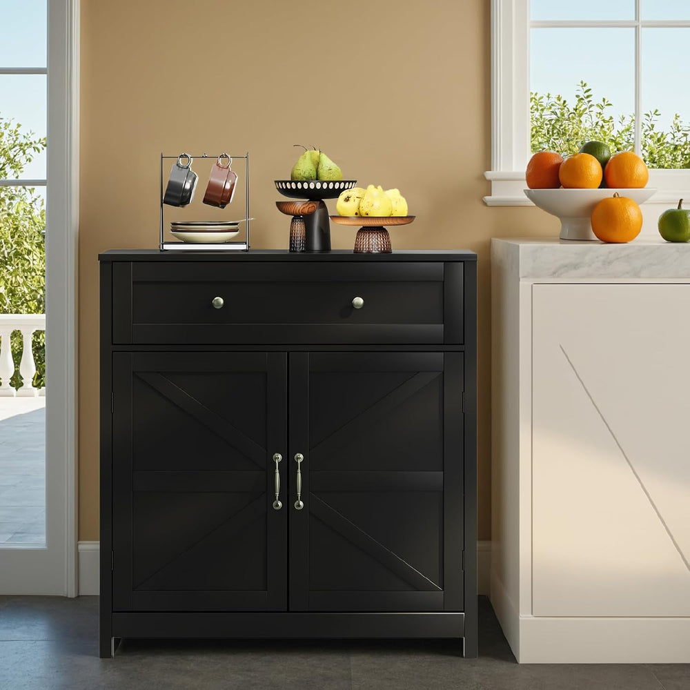 Semiocthome Farmhouse Sideboard Buffet Cabinet with Storage and Adjustable Sh...