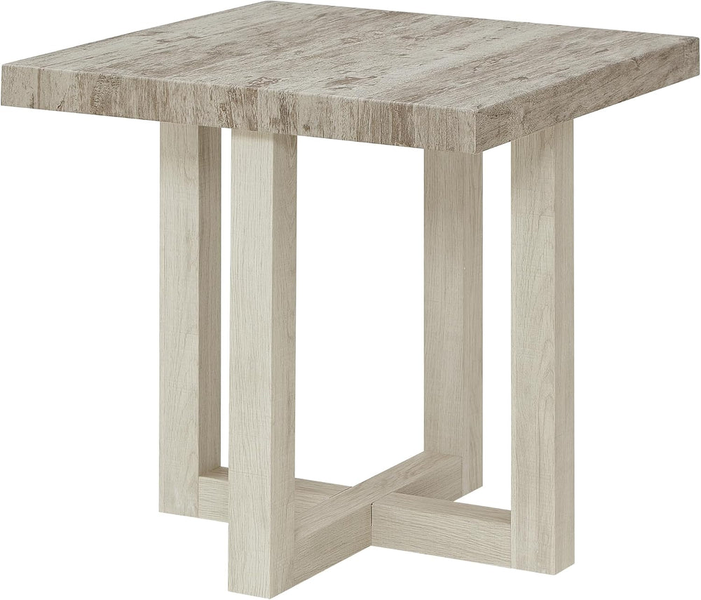 Roundhill Furniture Luno 3-Piece Coffee Table Set, Coffee Table and Two End T...