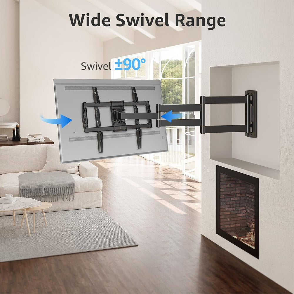 MOUNTUP 37.9" Long Arm TV Wall Mount for Most 42-75 Inch TVs, Full Motio...