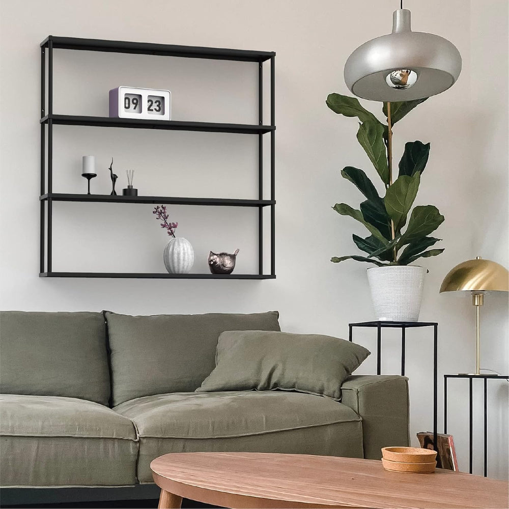 Mango Steam Wall-Mounted Steel Floating Shelving Unit for Kitchen, Storage or...