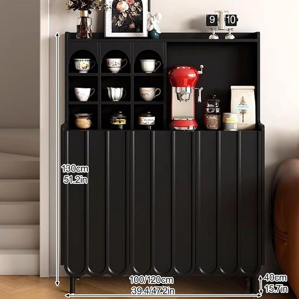 Kitchen Pantry Cabinet with Adjustable Shelves, Freestanding Kitchen Cupboard...