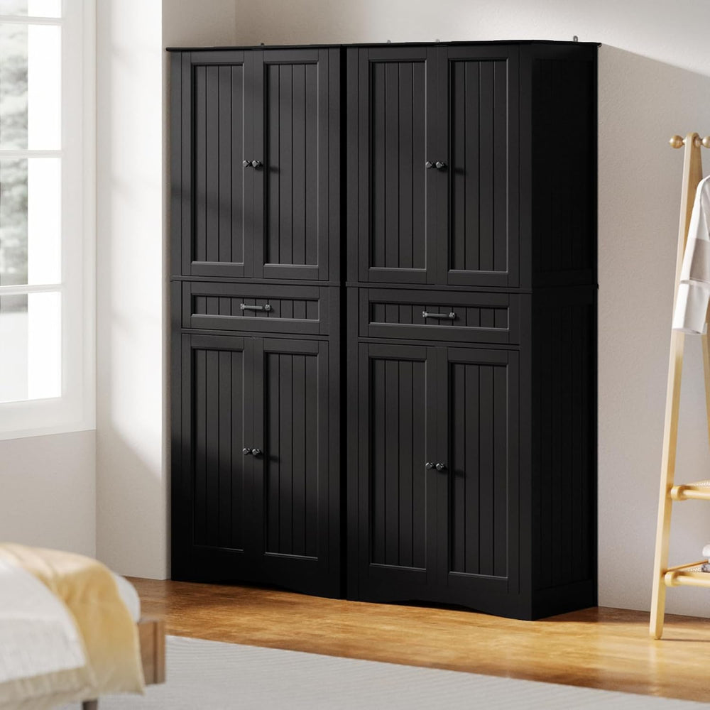 Gizoon 71'' Kitchen Pantry Storage Cabinet, Freestanding Pantry Organ...