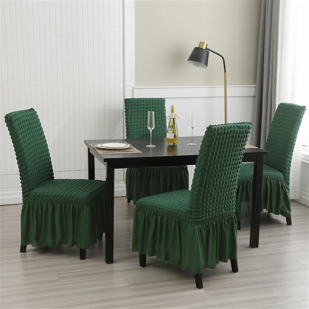 Rakila Stretch Washable Chair Covers for Dining Room Set of 6 Removable Chair...