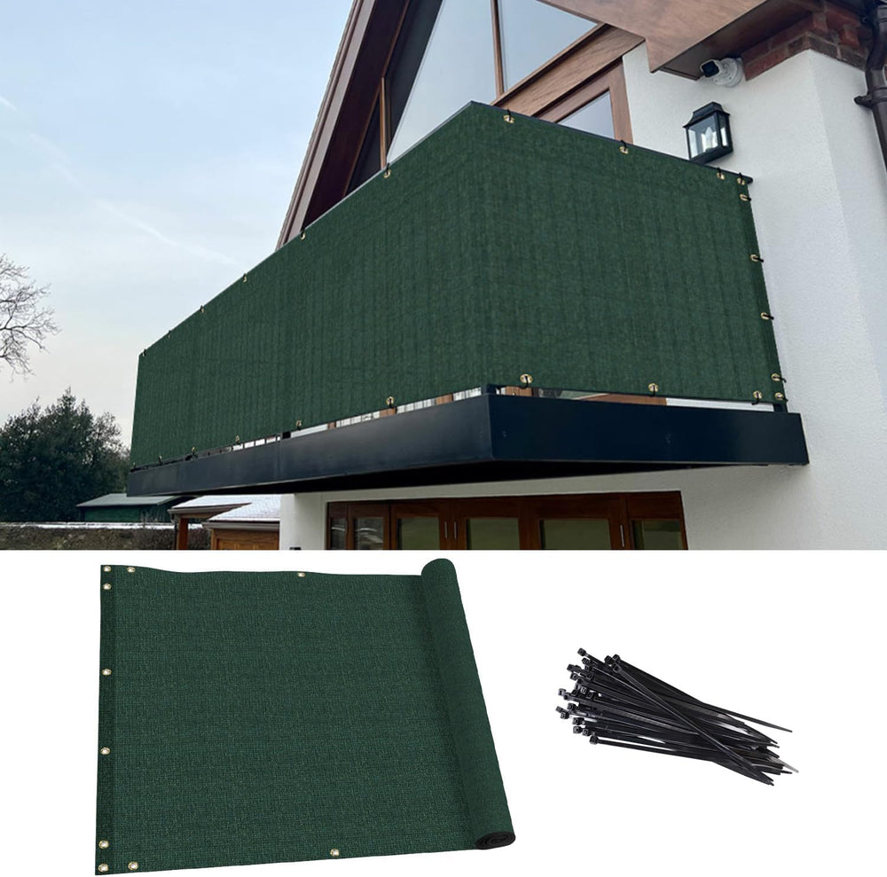 TANG 3' x 50' Balcony Privacy Screen Apartment Patio Mesh Fence Scree...