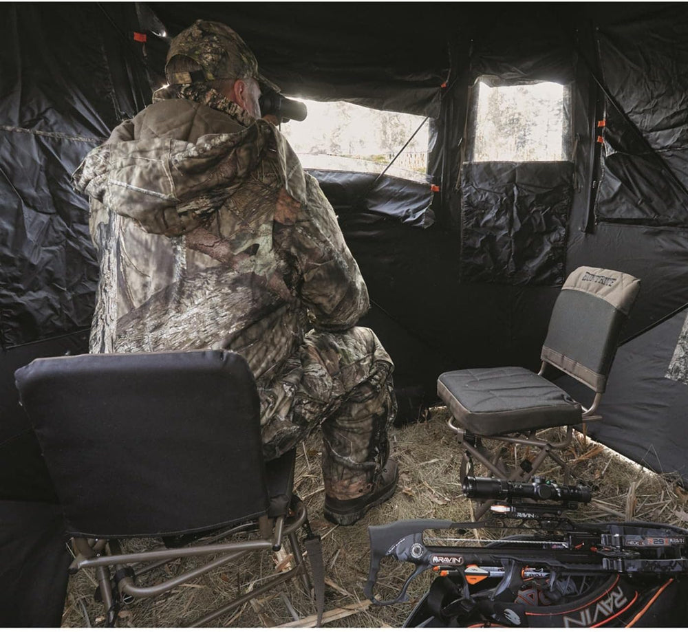 Guide Gear Huntrite 360 Swivel Hunting Blind Chair, 300 Pound Capacity, Foldi...
