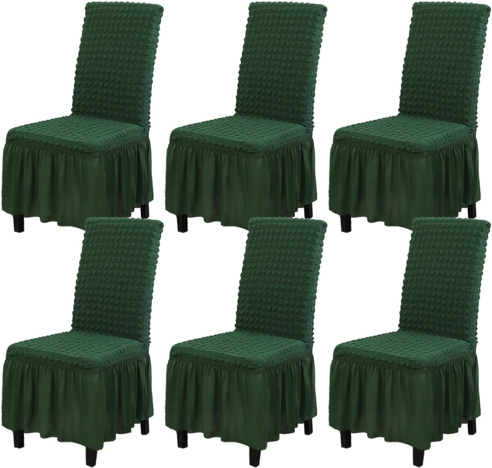 Rakila Stretch Washable Chair Covers for Dining Room Set of 6 Removable Chair...