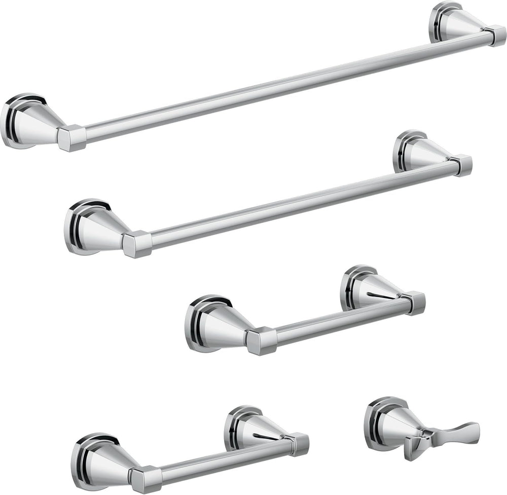 Delta Towel Rack | 24 Inch Polished Chrome Towel Bar for Bathroom, Kitchen | ...