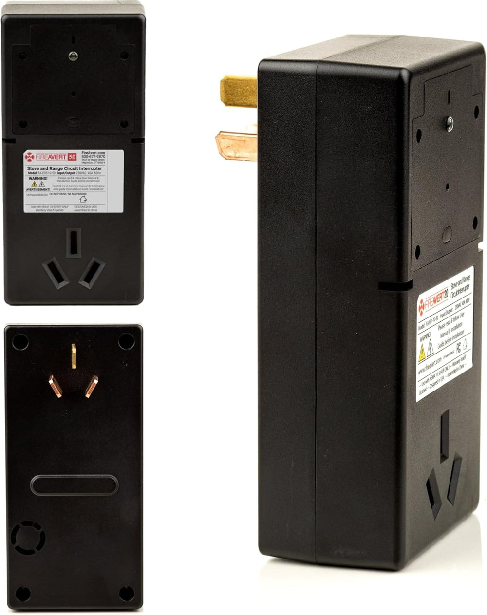 FireAvert - Electric Auto Stove Shut-Off Safety Device (3 or 4 Prong), Oven M...