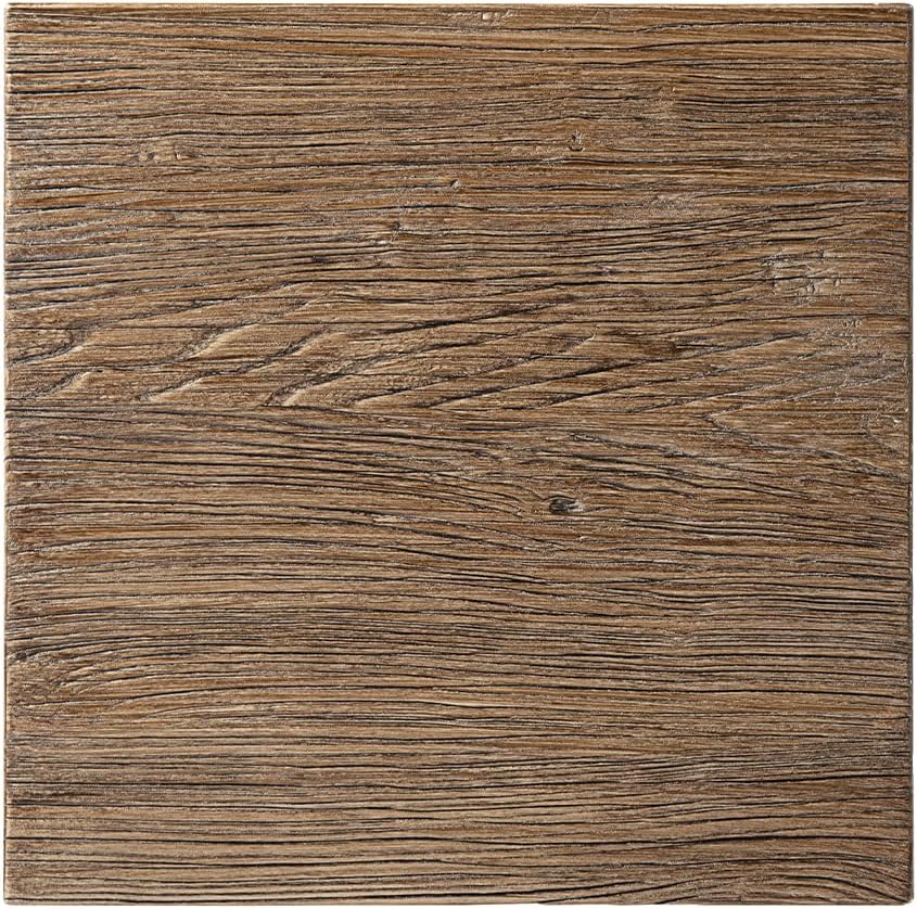 Jennifer Taylor Home Hawthorne 18” Square Reclaimed Elm Trestle Side Table, H...