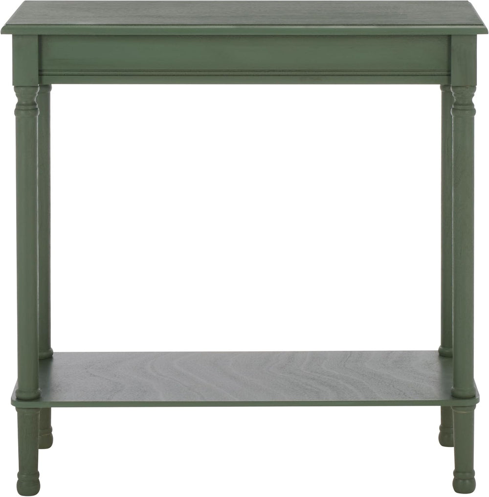 SAFAVIEH Furniture - Tinsley Rectangle Console Table - Dusty Green - Solid Wo...