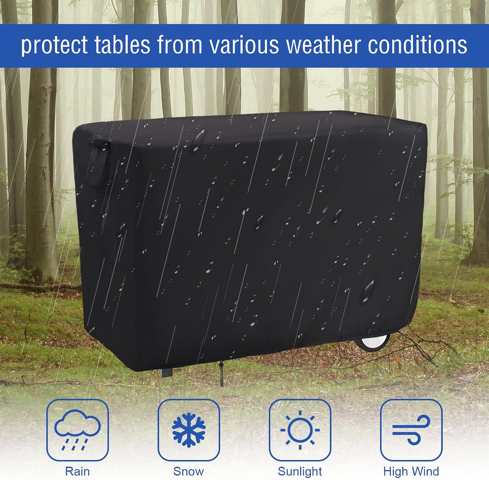 Outdoor Prep Table Cover for Royal Gourmet Double-Shelf Table