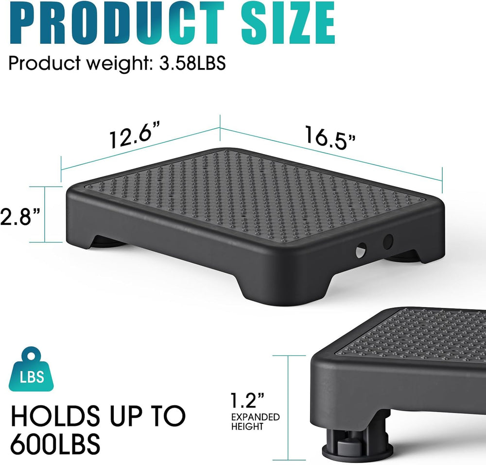 Mobility Step Stool for Adults & Seniors, Indoor/Outdoor Portable Stair A...