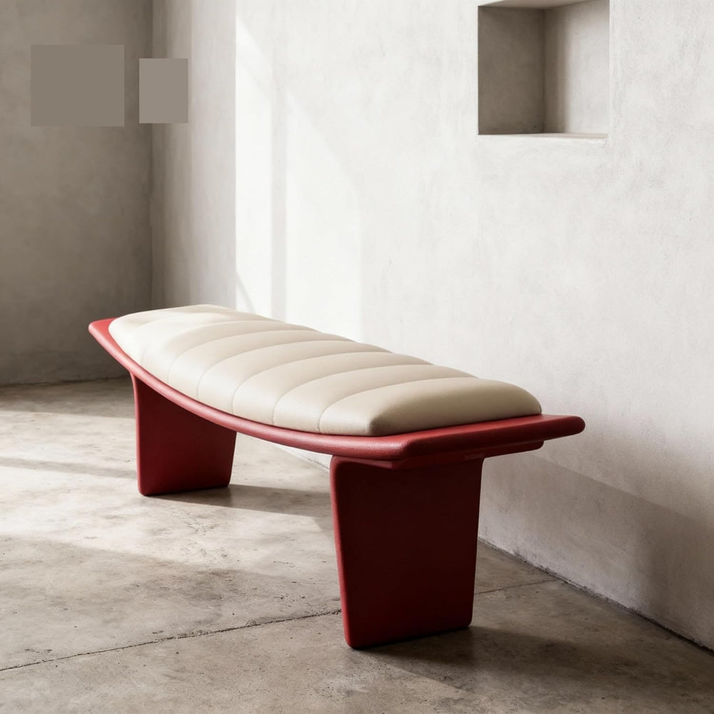 Modern Upholstered Long Bench for Living Room and Home Use Leather for Bedroo...