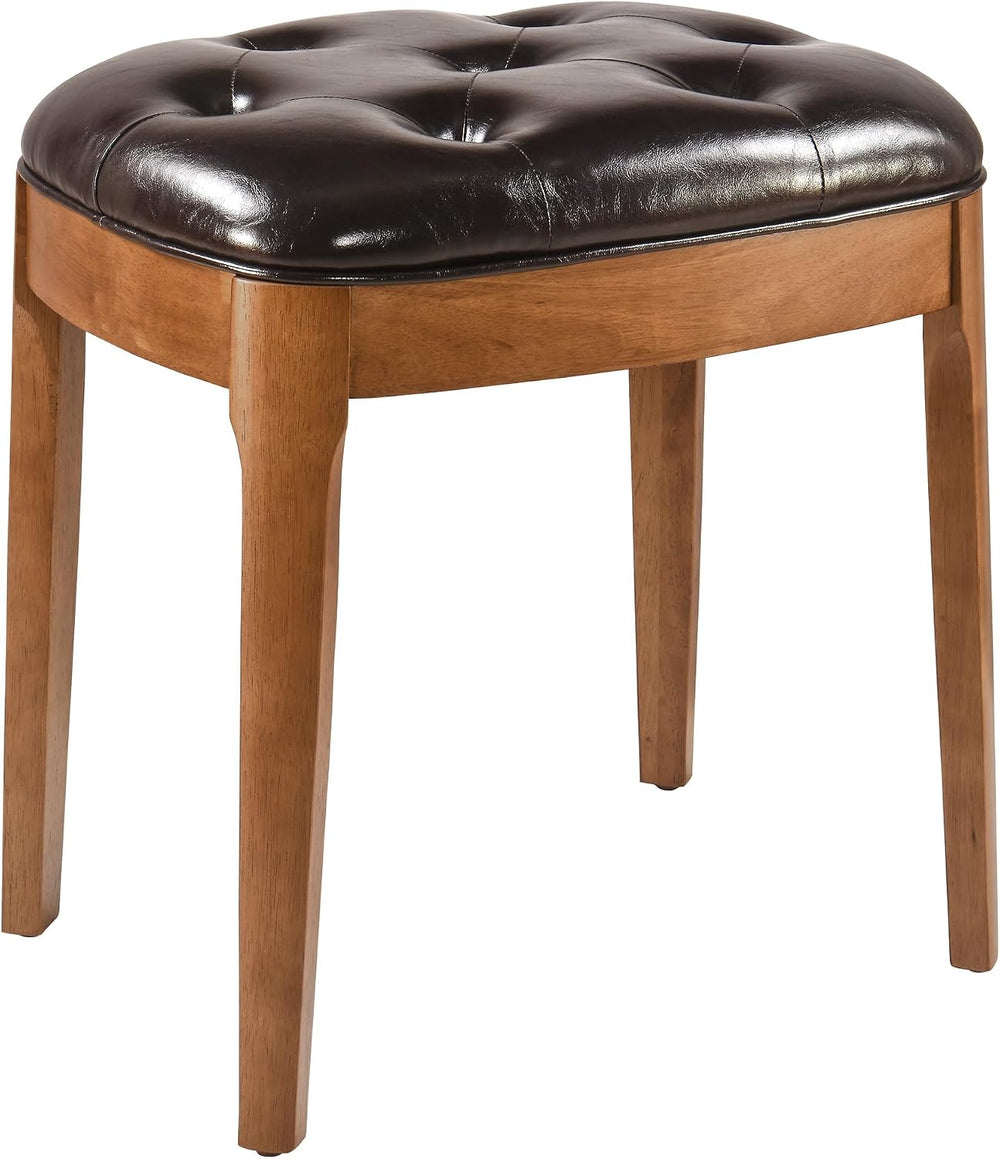 Vanity Stool Bench with Upholstered, Modern Luxury Wood Stool ,Ottoman Shoe B...