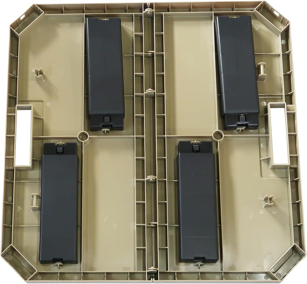JEJ Astage Leisure Table, Chubby Beige, Width 21.7 x Depth 21.7 x Height 9.1 ...