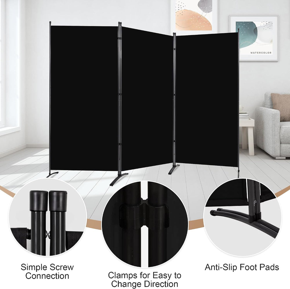 Grezone Large Folding Panel Portable Stand Room dividers Privacy Screen for B...
