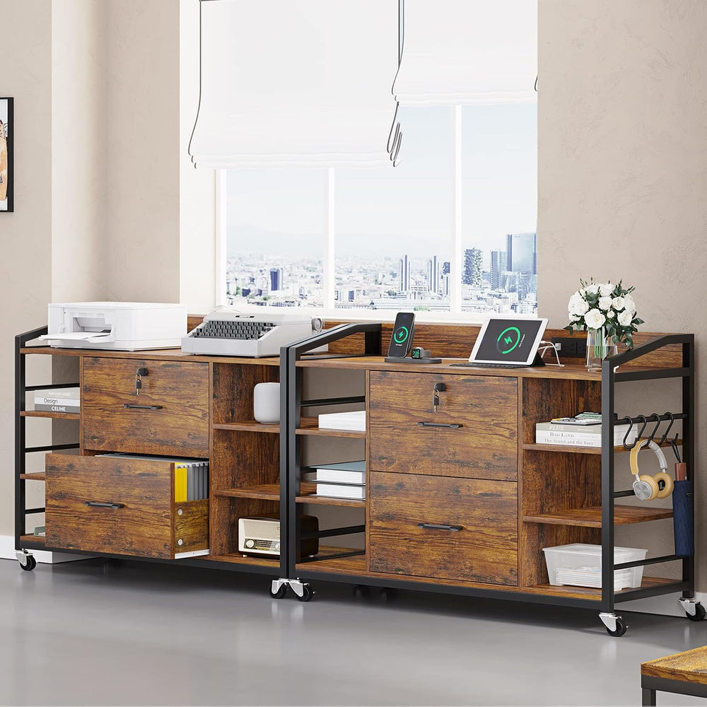 SEDETA 44" File Cabinet with Lock, Filing Cabinet fits Legal/Letter Size...
