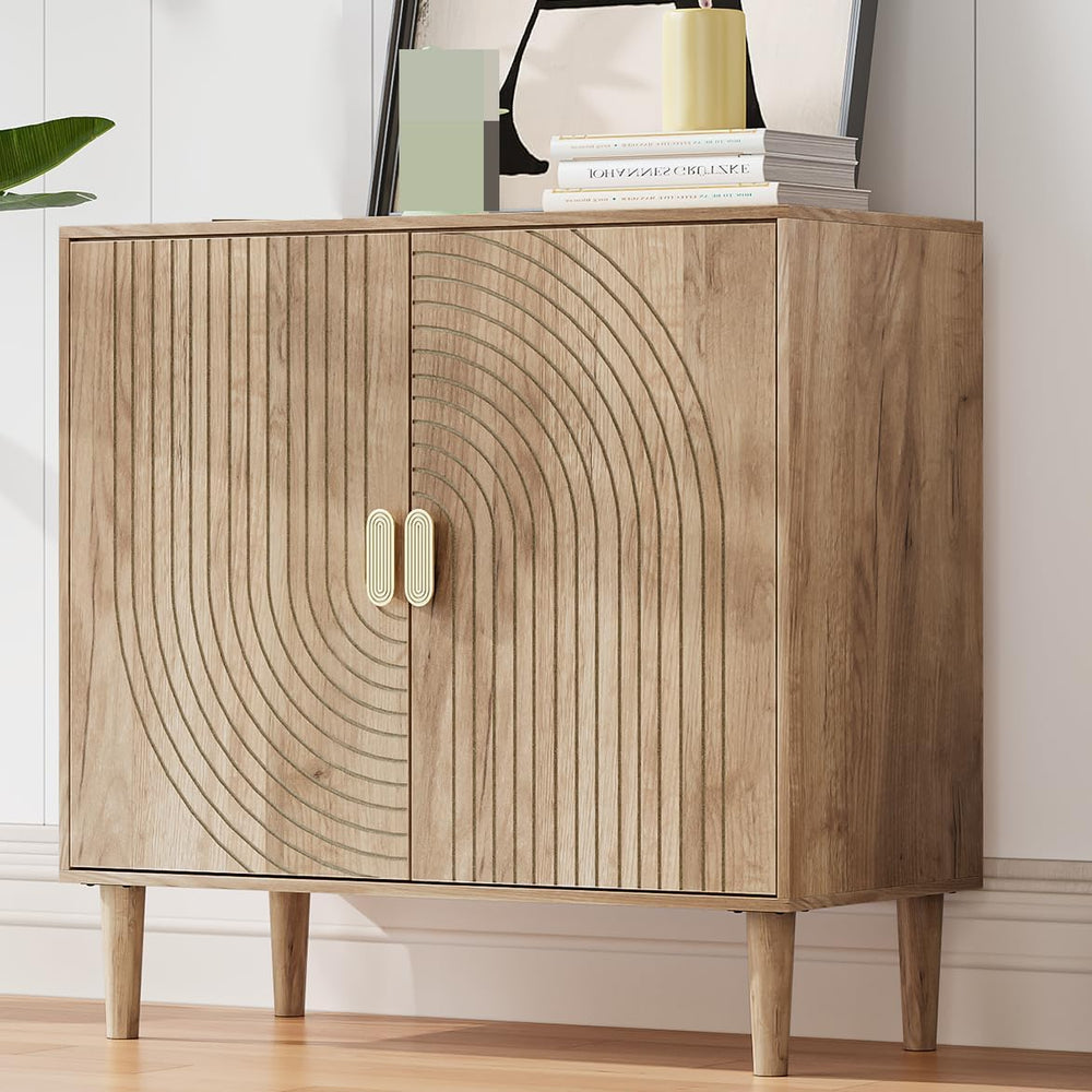 Sideboard Buffet Cabinet with Storage,Sideboard Buffet with Doors and Adjusta...
