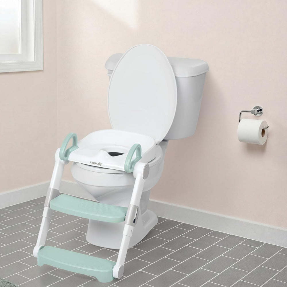Ingenuity Foldaway Ladder Potty, Adjustable Step Stool Toilet Trainer Seat, F...