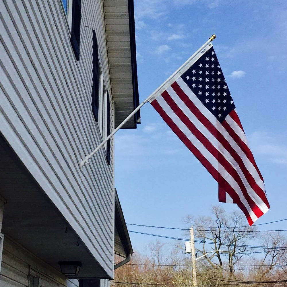 5x8 American Flag for Outside, Embroidered Super Heavy Duty Large US USA Flag...