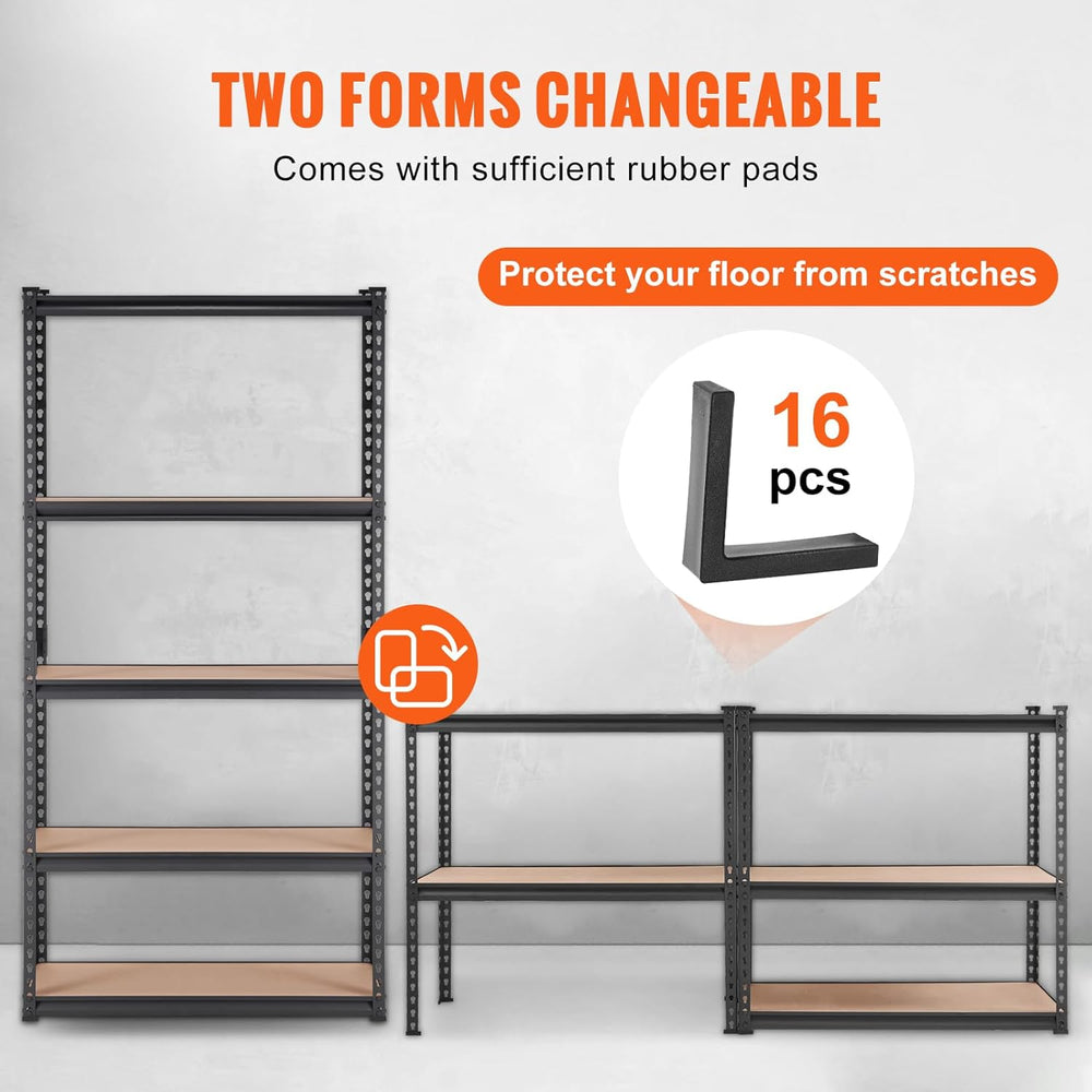 VEVOR Storage Shelving Unit, 5-Tier Adjustable, 2000 lbs Capacity, Heavy Duty...