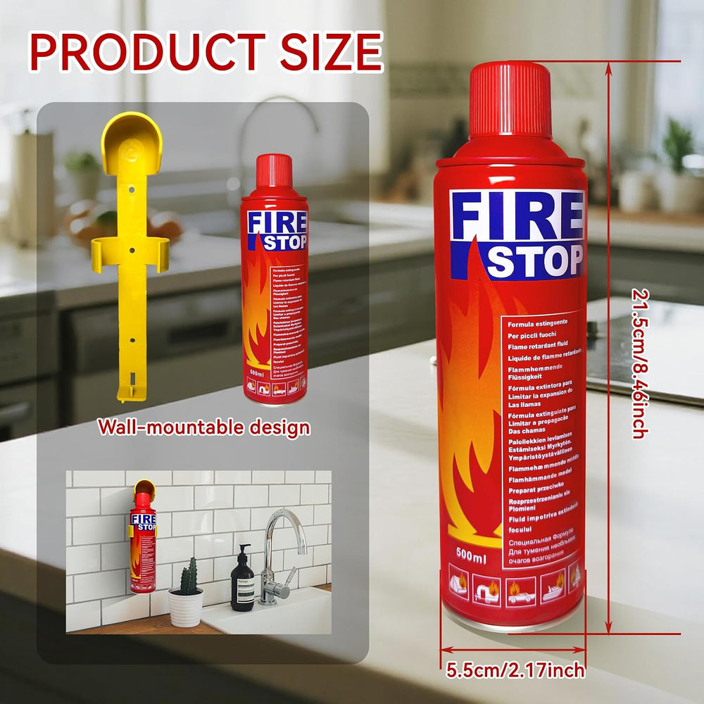 2/4-Pack Fire Extinguisher with Mount Brackets,Portable for Home Kitchen Car ...