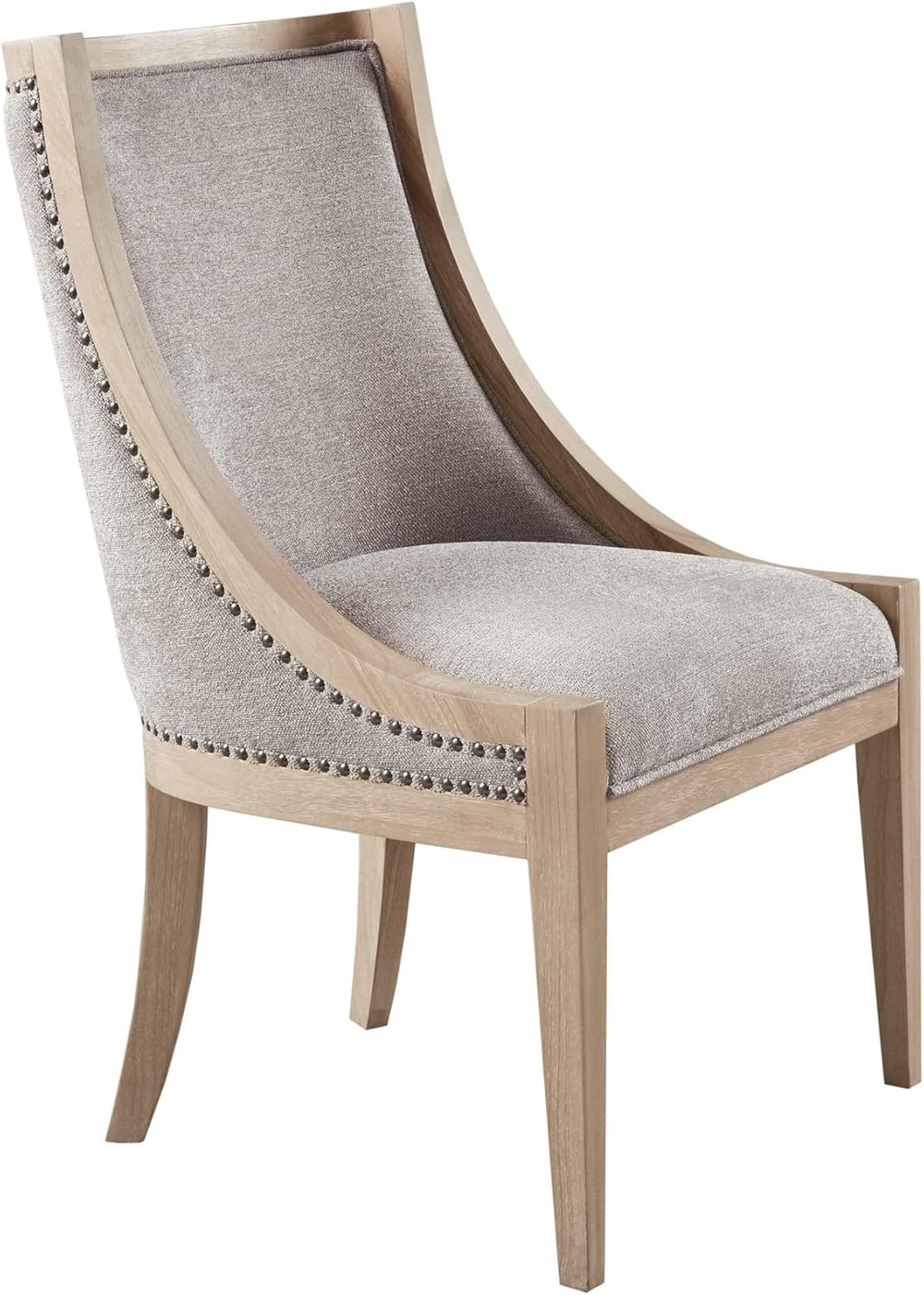 Martha Stewart Farmhouse Dining Room Chair, Recessed Arm Chair for Bedrooms, ...