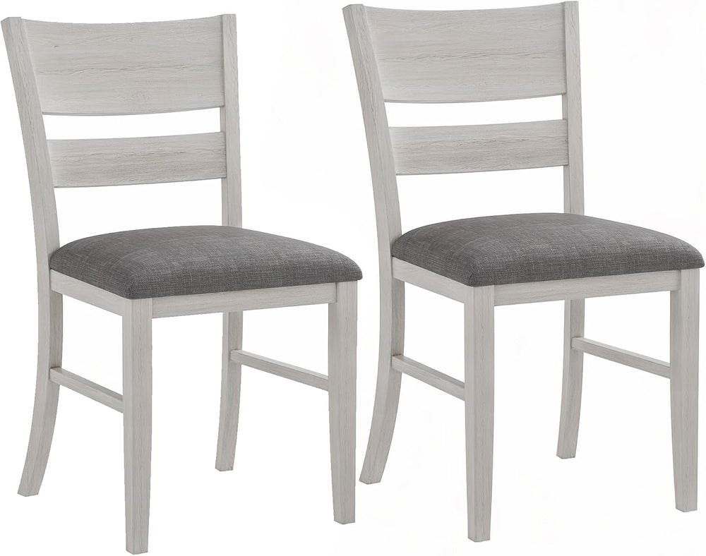 Peatuk Solid Wood Dining Chair Set of 2, Part of Dining Table Set, Mix and Ma...