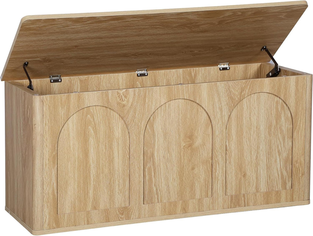 40''W 15''D Foot End of Bed Hidden Storage Bench with Lift To...