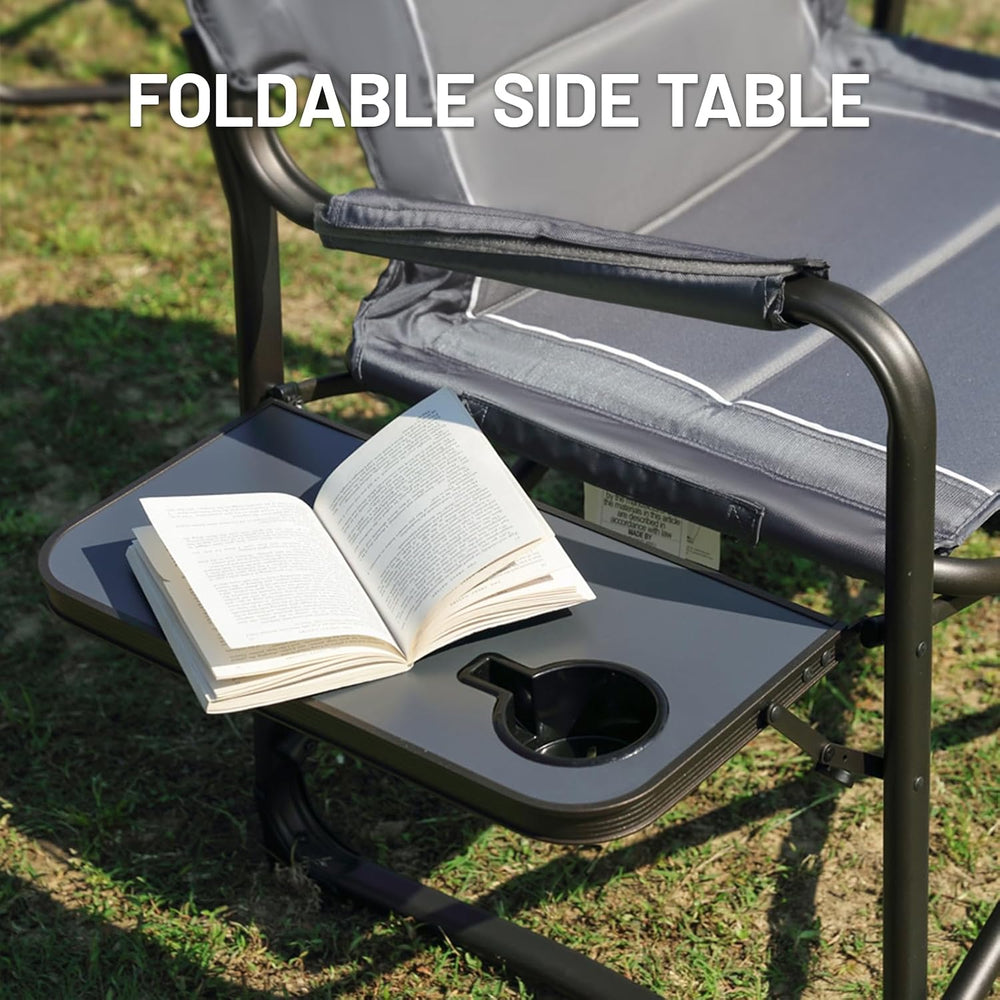 TIMBER RIDGE Lightweight Camping Chair, Portable Laurel Director's Chair ...
