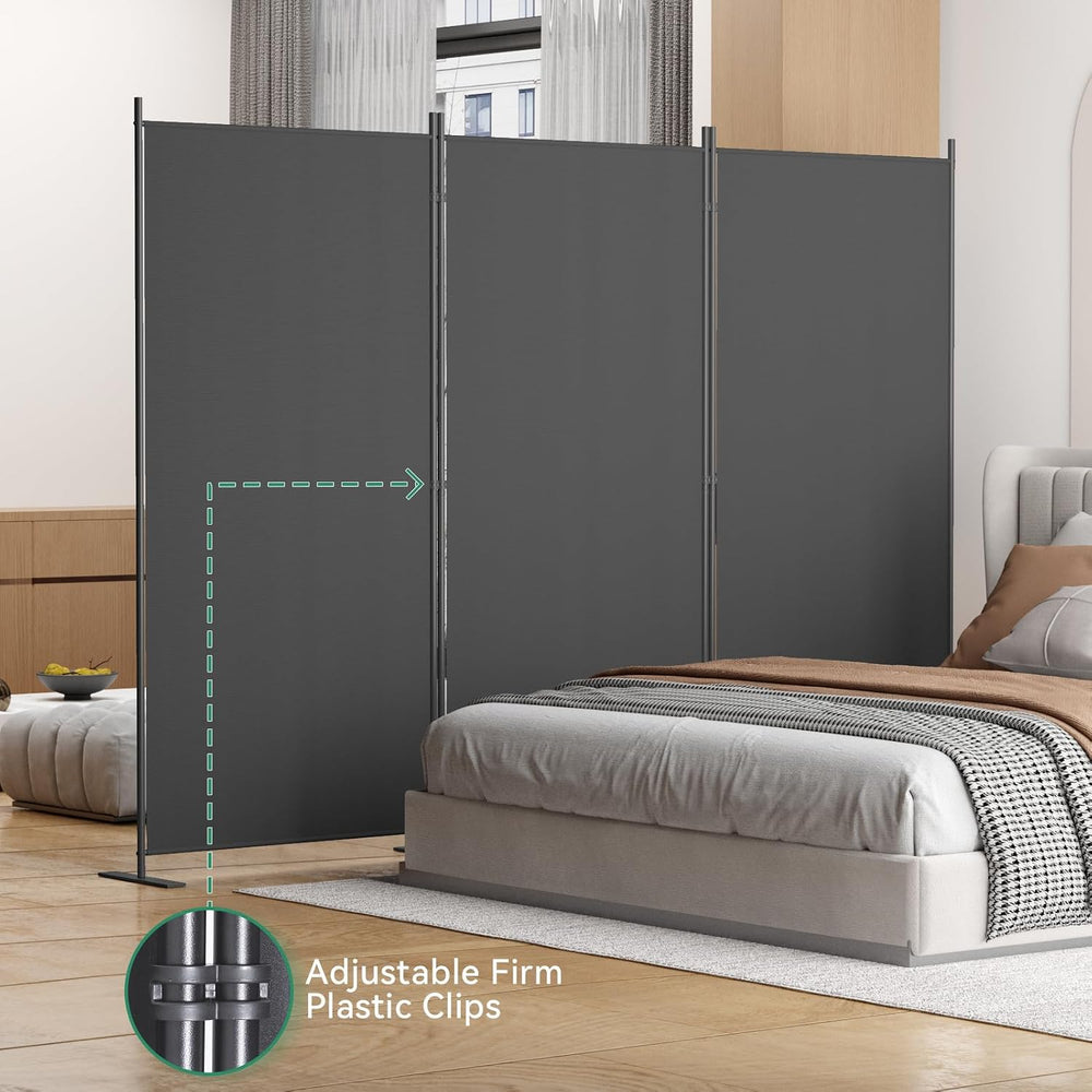 Helios&Hestia 3-Panel 6 ft Tall Indoor Folding Room Divider, Portable Pri...
