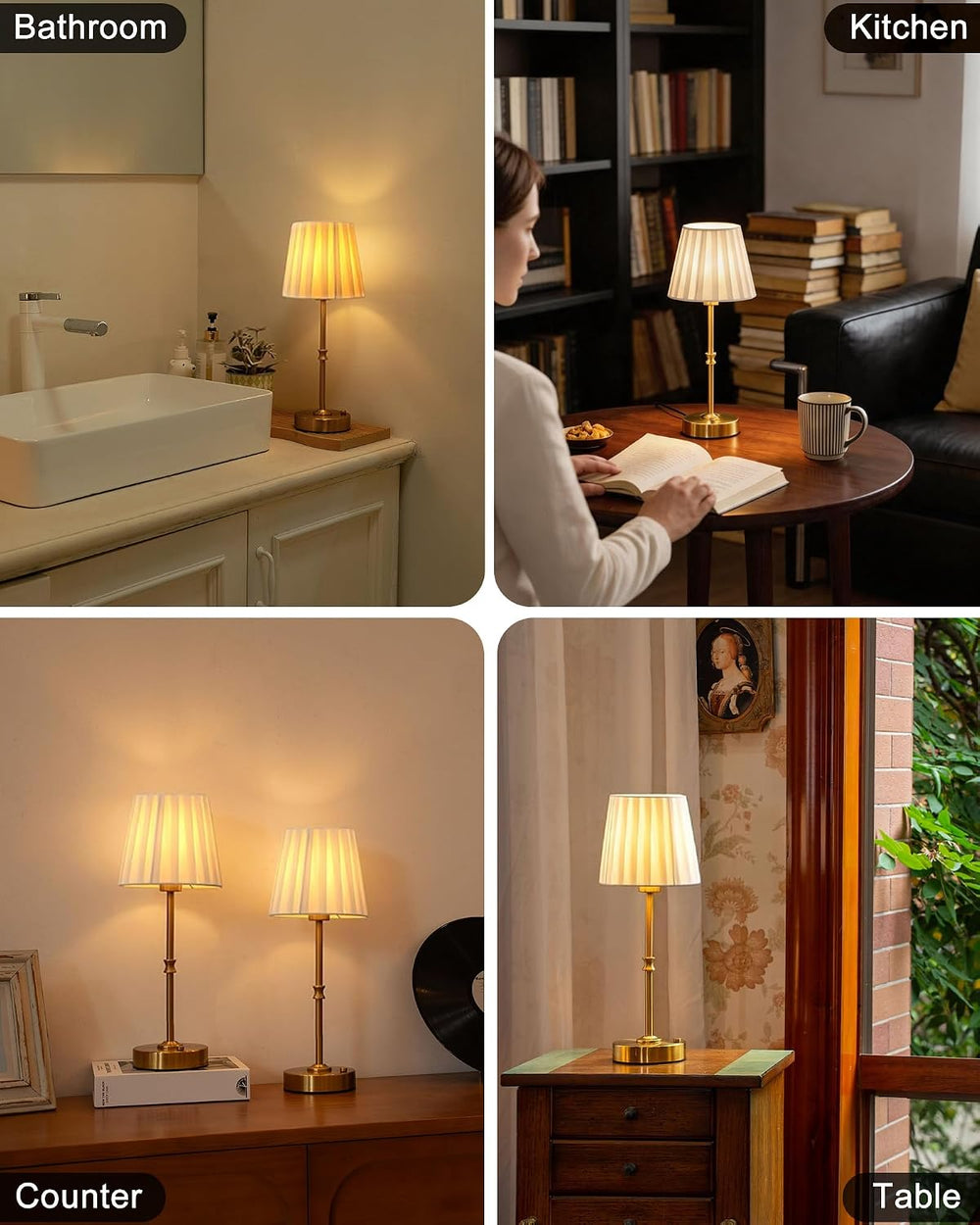 EppieBasic Cordless Table Lamp Rechargeable: Fast Charging & Long Lasting...