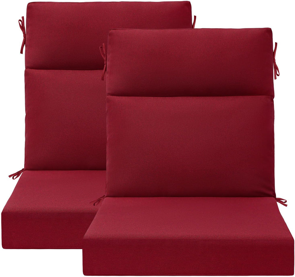 Unimatta Outdoor High Back Chair Cushion Seat Pads, 44 x 21 Inch Water-Repell...