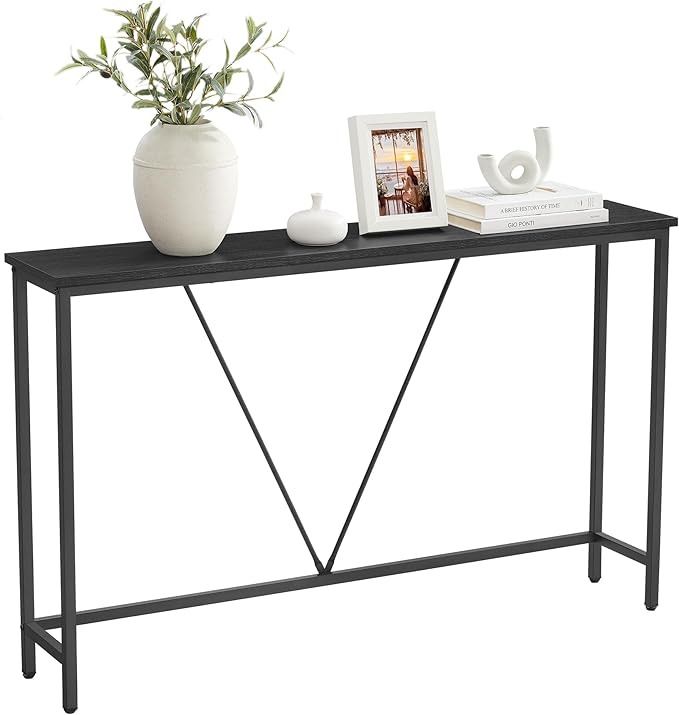 VASAGLE Console Sofa Table, Narrow Entryway Table, for Living Room, Bedroom, ...