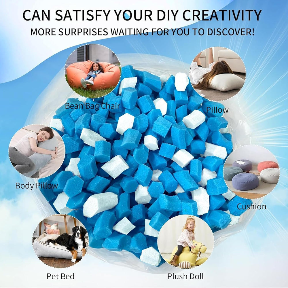 40lbs Bean Bag Filler, Pillow Filler Stuffing, Bean Bag Filling, Shredded Mem...