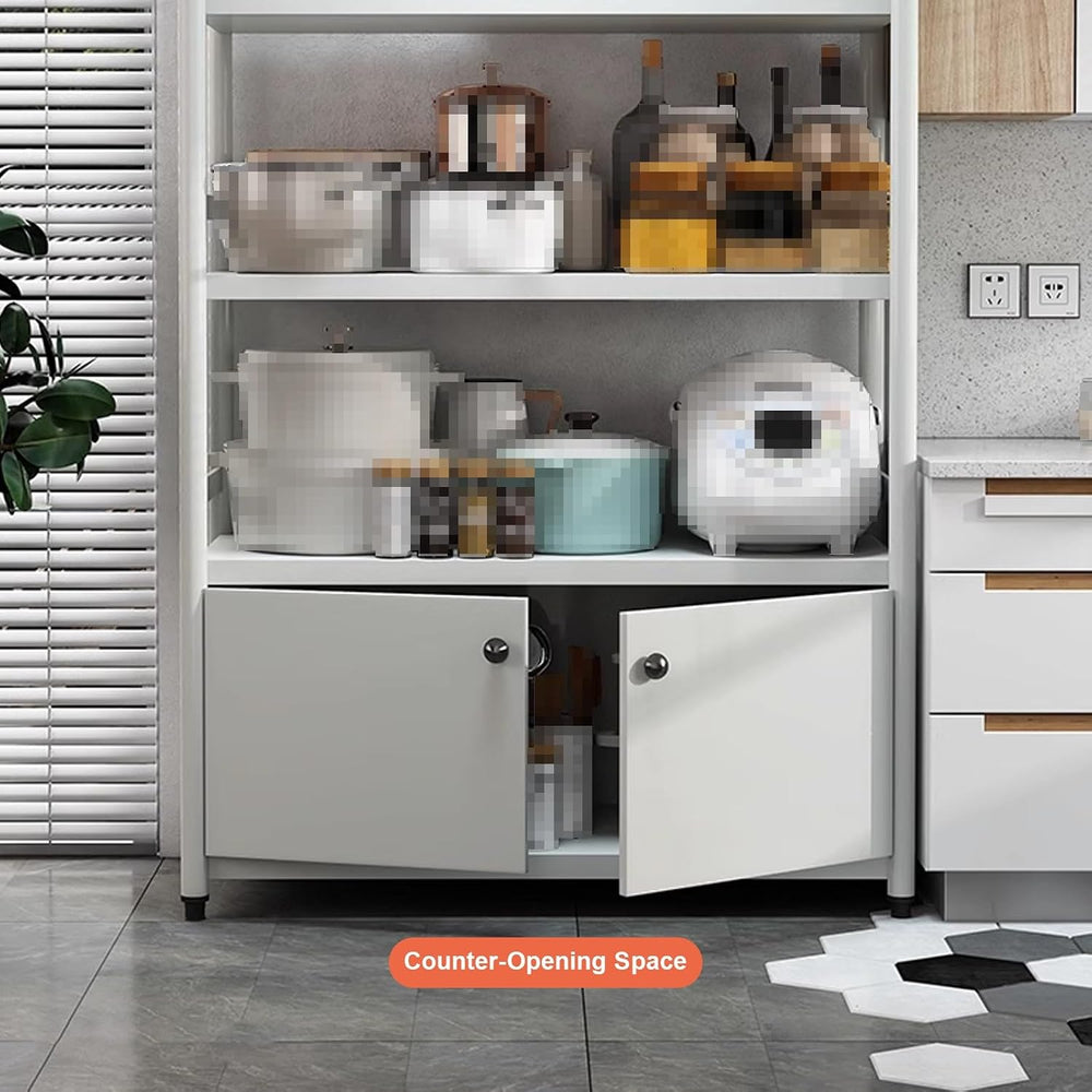 Tall Cabinet, Pantry Organizers and Storage, 32mm Thicker Steel Tube, Multi-L...