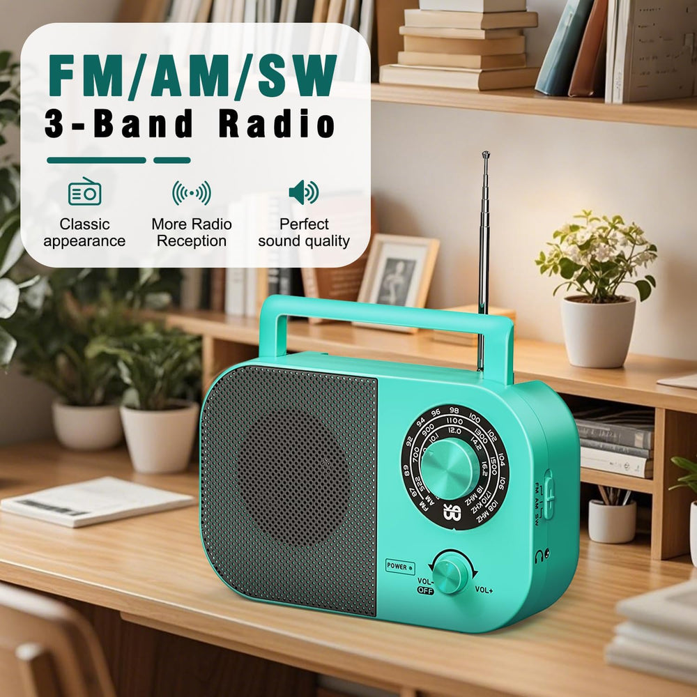 Tendak Portable Radio AM FM SW, Shortwave Radio with Loud Speaker, Transistor...