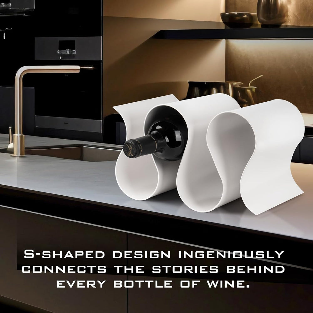 Wine Rack Countertop, Creativity Modern Small Wine Holder | Metal Wine Displa...