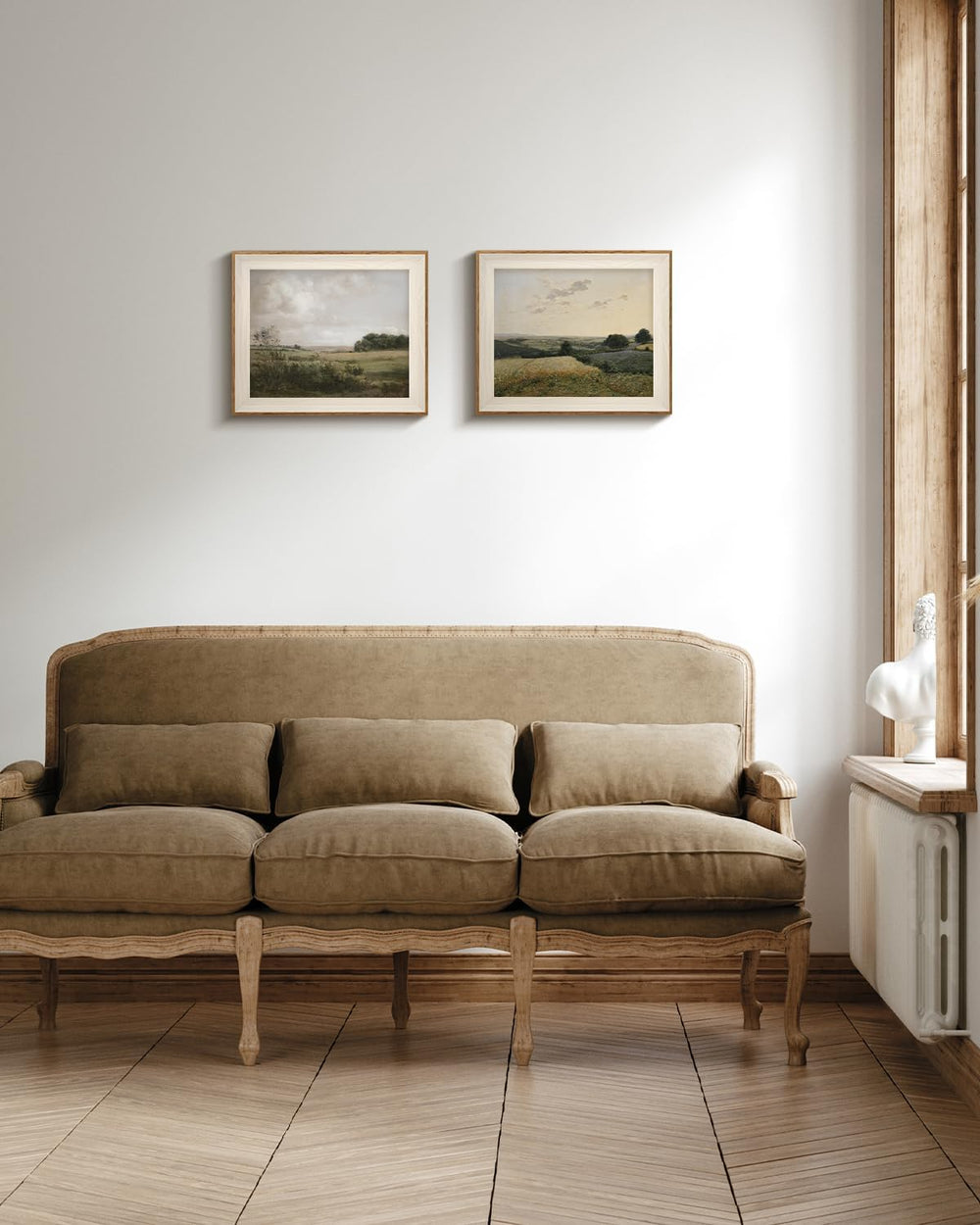 VIYYIEA Vintage Landscape Framed Wilderness Wall Art Set, 10×12 Inch
