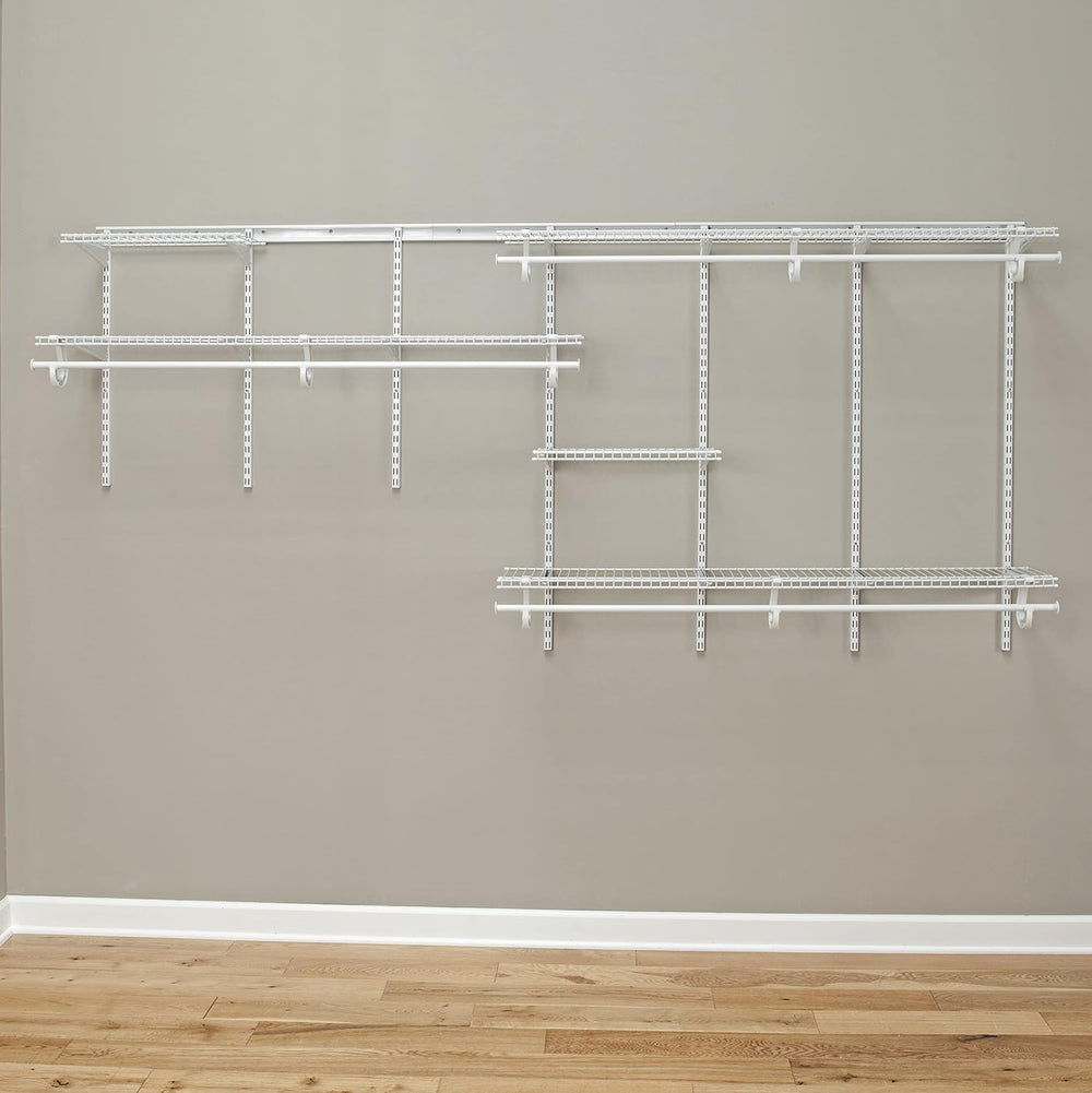 ClosetMaid ShelfTrack Wire Closet Organizer System, Adjustable from 7 to 10 F...