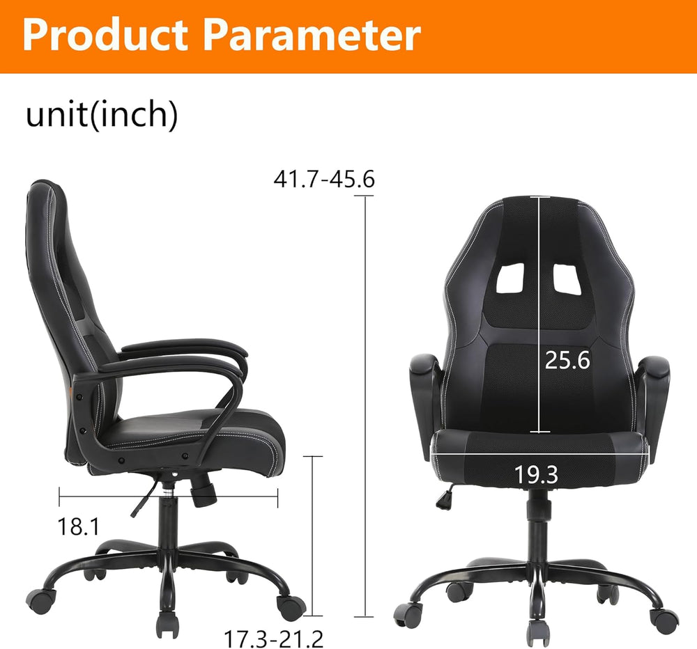 PayLessHere Gaming Chair Ergonomic Office Chair Computer Chair with Lumbar Su...