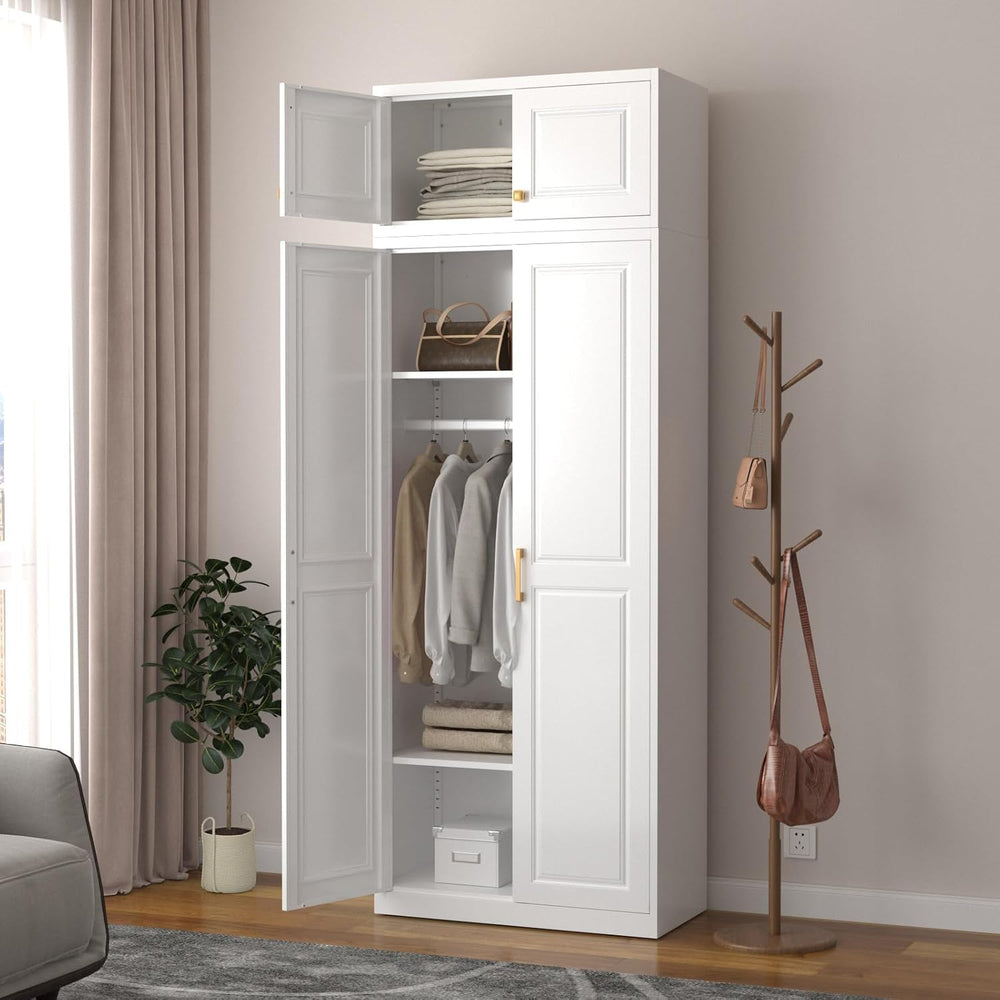 SteeLoong 15”Metal Wall Storage Cabinet,Upper Cabinet for Wardrobe
