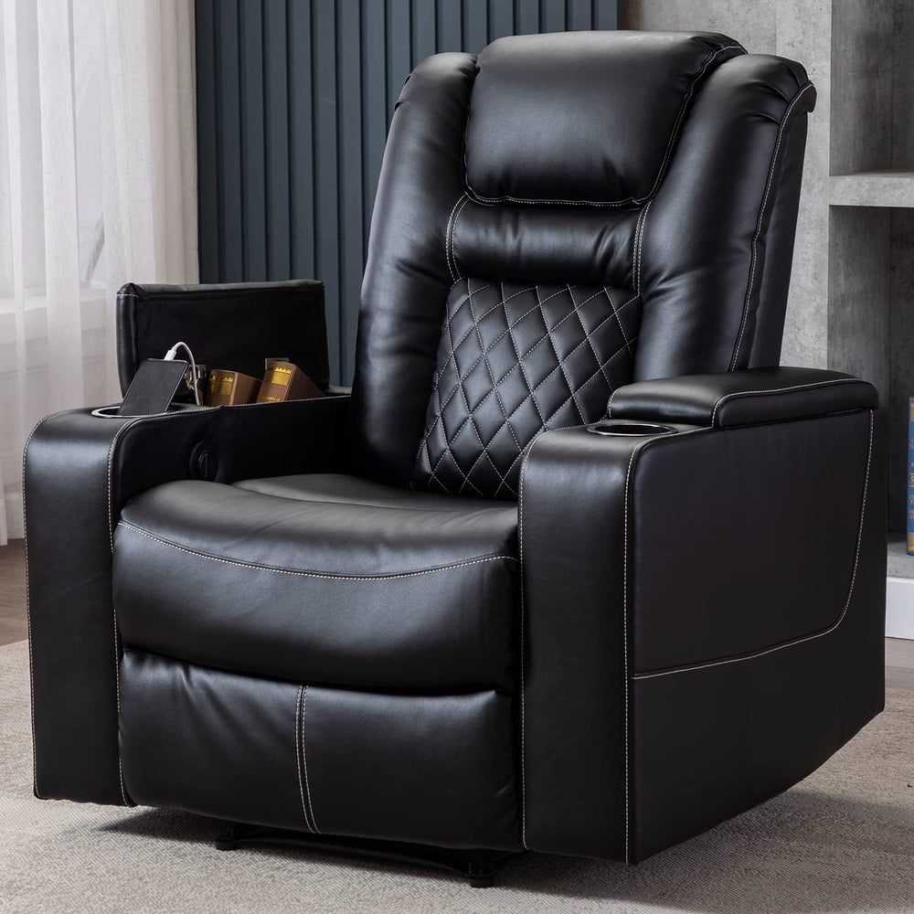 CANMOV Electric Power Recliner Chair with USB Ports and Cup Holders, Breathab...