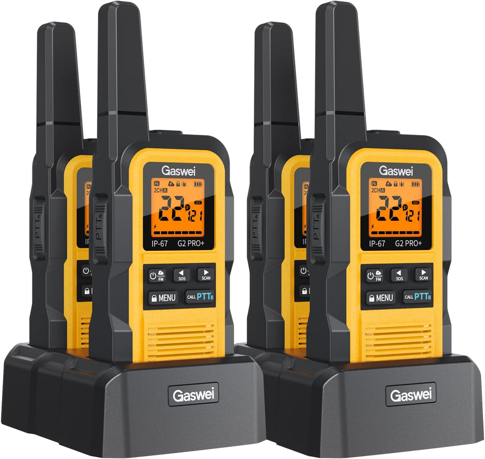 G2pro+ IP67 Waterproof Floating Walkie Talkies Long Range for Adults, Heavy D...