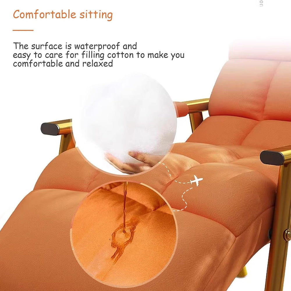 Rocking Chair, Adjustable Backrest Chair with Side Pockets, Side Armchairs fo...